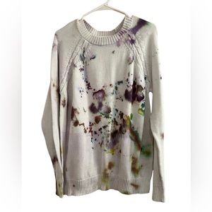 #036 Tie dye sweater. Size Large.